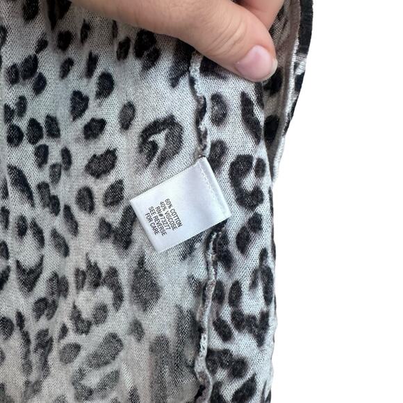 Apt 9 Cheetah Print Open Front Cardigan - Size Large - Picture 5 of 7